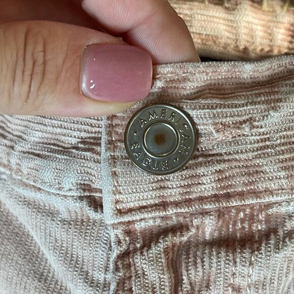 American Eagle corduroy Mom Jeans High Rise Blush size 10 - Picture 11 of 11